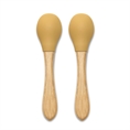 Cucchiaini in Silicone con Bambù - 2pz YELLOW